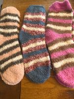 3x Kuschelsocken - flauschig weich-Wohlfühlen- Zeit für Dich