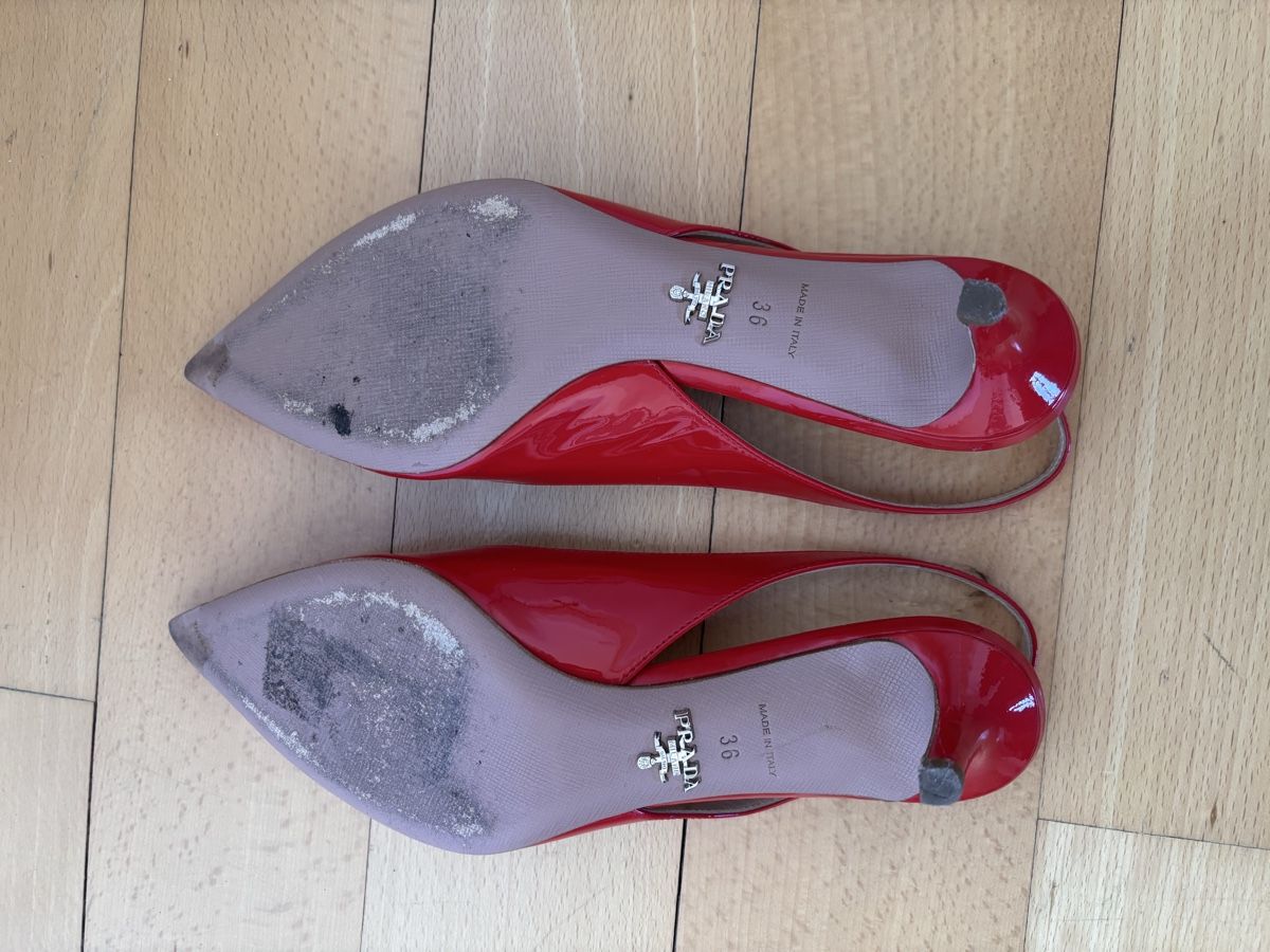 Prada Scarpe da donna: Slingballerina Prada rot – Usato da Basel venduto da FannySt 2