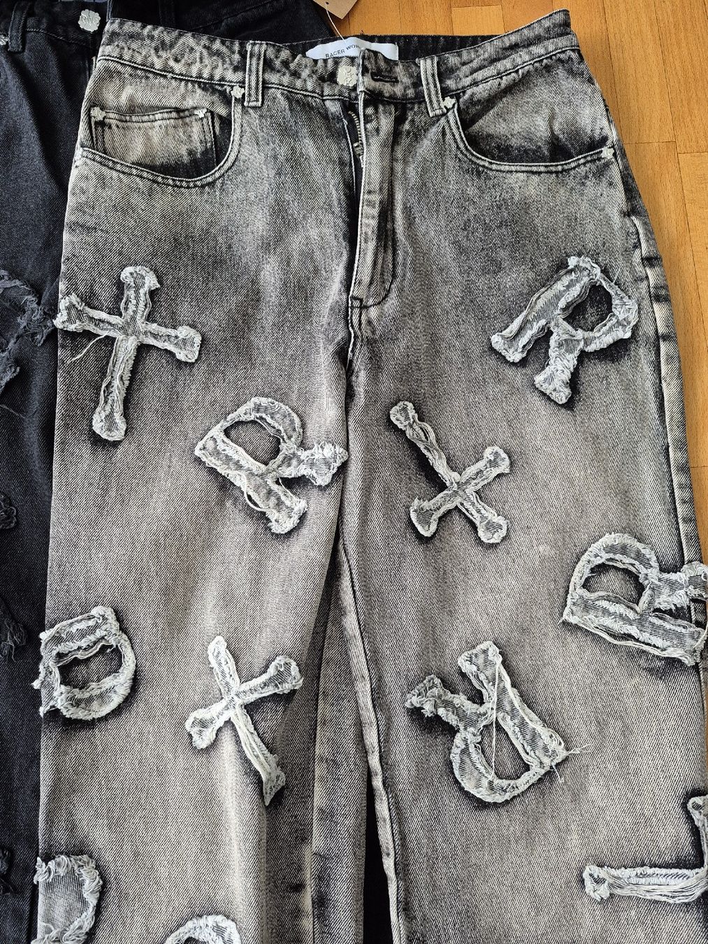 Lotti di vestiti: 3x Y2K Patchwork Jeans, Gr.XS-S – Nuovo (secondo la descrizione) da Wädenswil venduto da Orso31 2