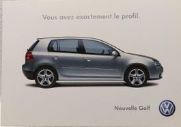 VW  GOLF  -  carte du concessionnaire
