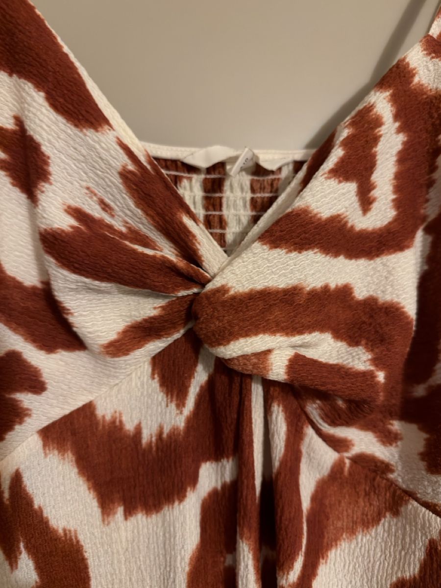 H&M Vestiti: Kleid gemustert weiss/rostrot – Usato da Spreitenbach venduto da ada_m5v9 2