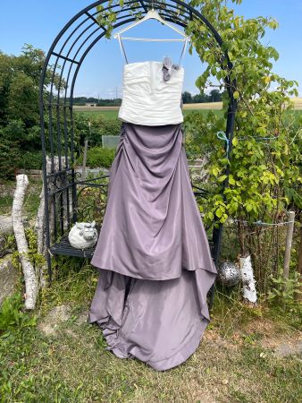 Hochzeitskleid / Ballkleid, grey, size 10 (38/M)