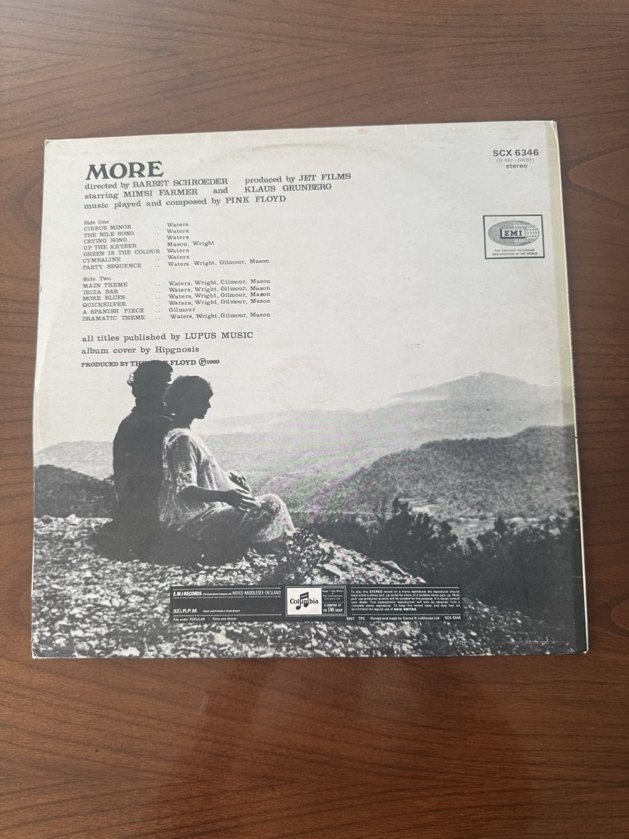 Dischi in vinile: Vinyle Pink Floyd More 1969 – Usato da Poliez-le-Grand venduto da popob63 1