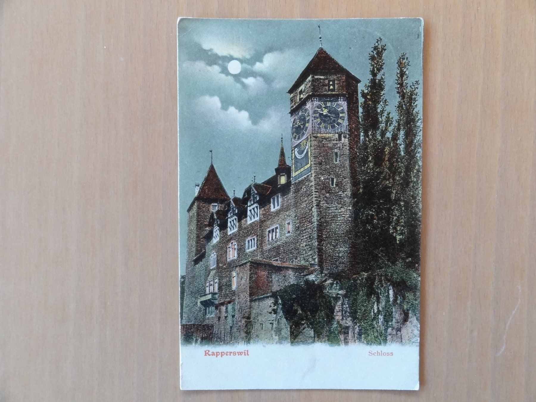 Cartoline postali: Rapperswil - Château Rapperswil, 1902 – Usato da St Léonard venduto da Riglin
