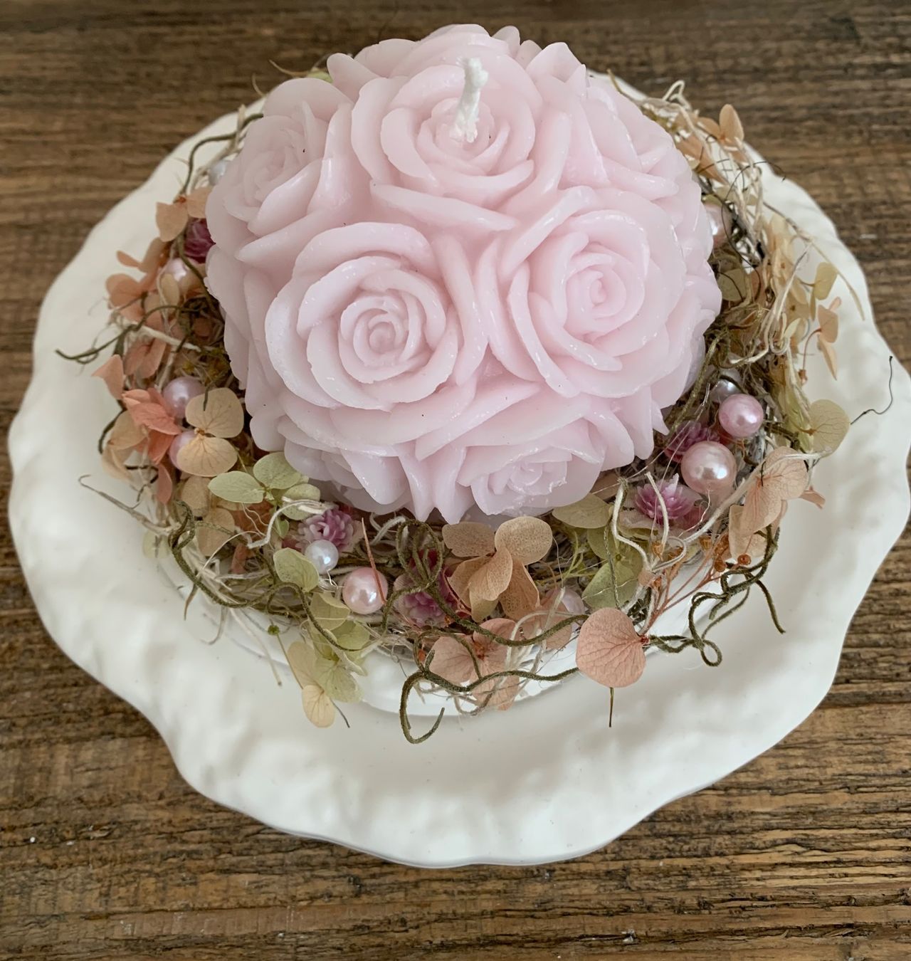 Candele: Rosenkerze, Arrangement – Nuovo (secondo la descrizione) da Diepoldsau venduto da Luxusdeko