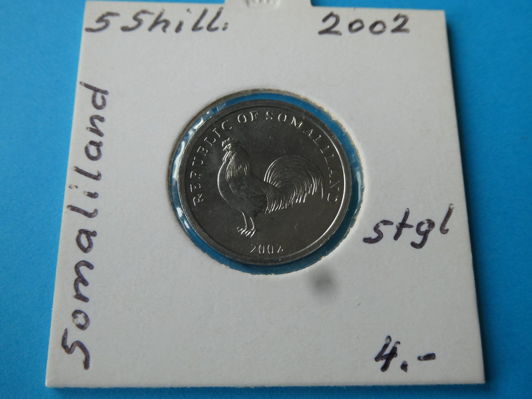 Tutti le monete: Somaliland 2002,5 Shillings  stgl. – Usato da Hinterforst venduto da Rohusri