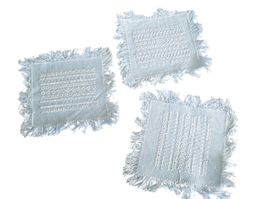 Untersetzer Stickerei Textil antik