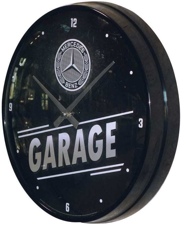 Orologi da terra & Orologi da parete: Mercedes Garage Uhr – Nuovo e nell'imballaggio originale da Menziken venduto da _Goldis_ 1