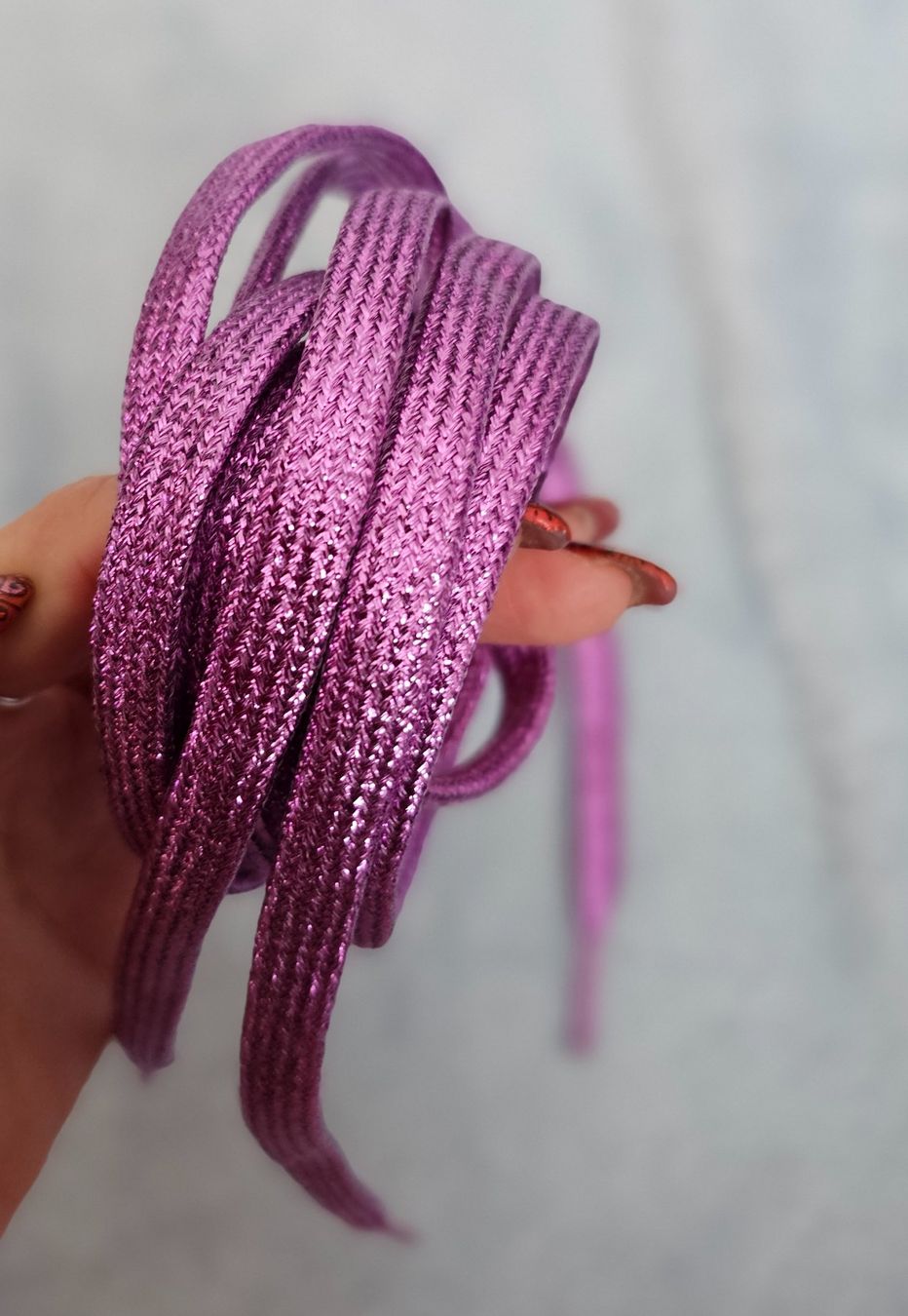 Dekobänder: Neu! Glitzer Metallic Schuhbändel 110cm – Neu und originalverpackt aus Füllinsdorf von Sunnebliemli7 1