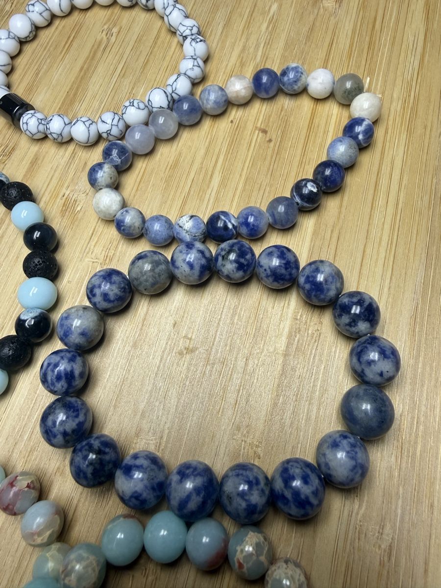 Bracciali & Braccialetti: Beaded Bracelets Set Natural Stone Beads 6pcs New – Nuovo (secondo la descrizione) da Wald ZH venduto da Carloiten 1
