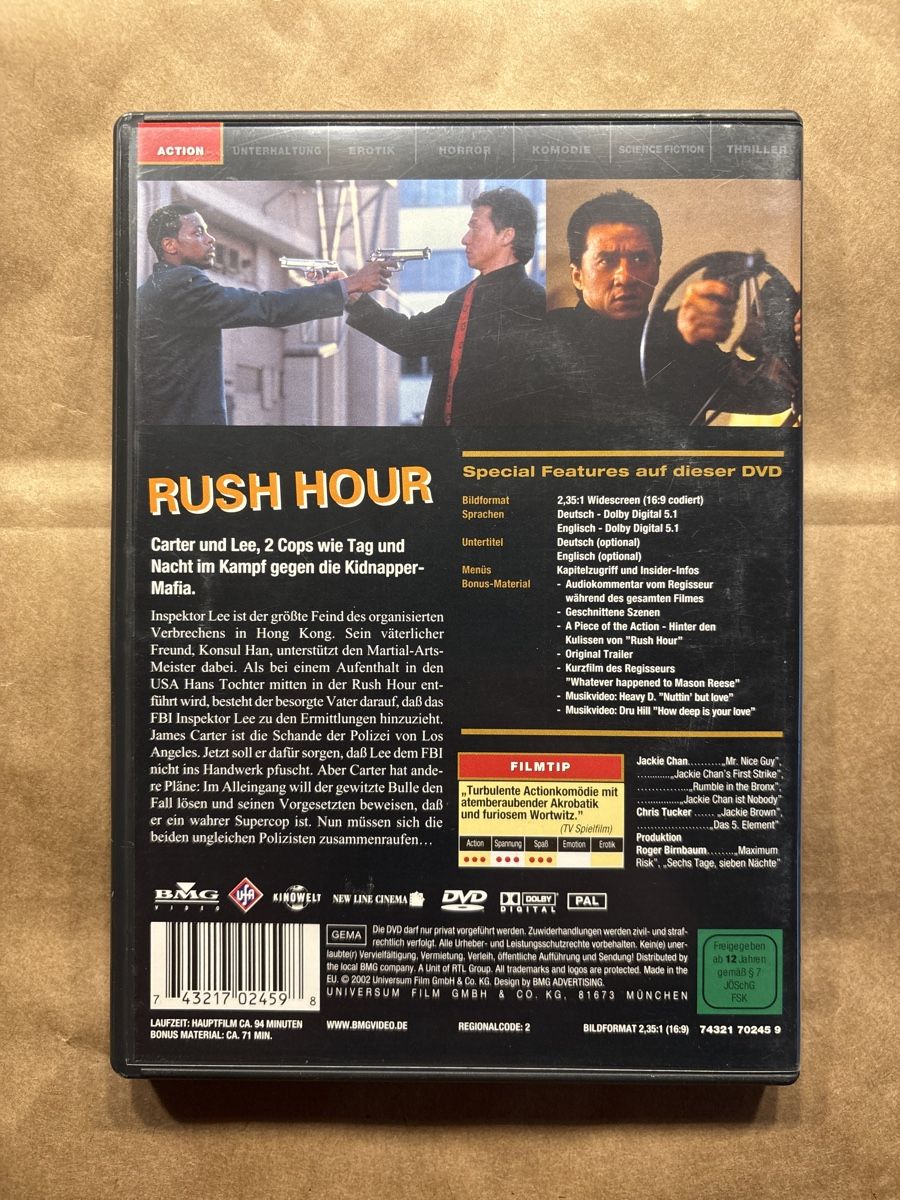Tutti i DVDs: Rush Hour (2204) – Usato da Ruswil venduto da Slivio_ 1