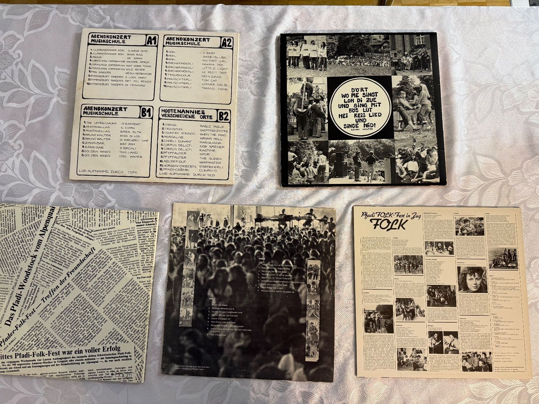 Schallplatten: 5 x PFADI FOLKFEST - SAMLUNG – Gebraucht aus Zürich von fehlton 6