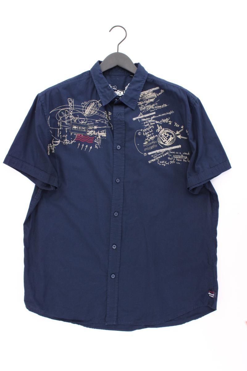 Camicie: Desigual Kurzarmhemd Gr. XXL blau – Usato da Neustadt an der Waldnaab venduto da SecondLifeFashion