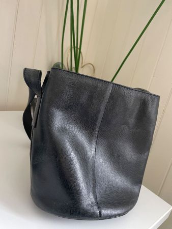 Max Mara Handtasche - grau blau schwarz