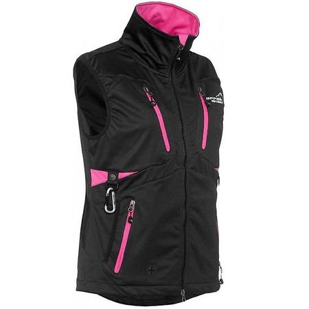 Arrak Damen Softshell Weste Gilet Acadia schwarz/pink Gr.38