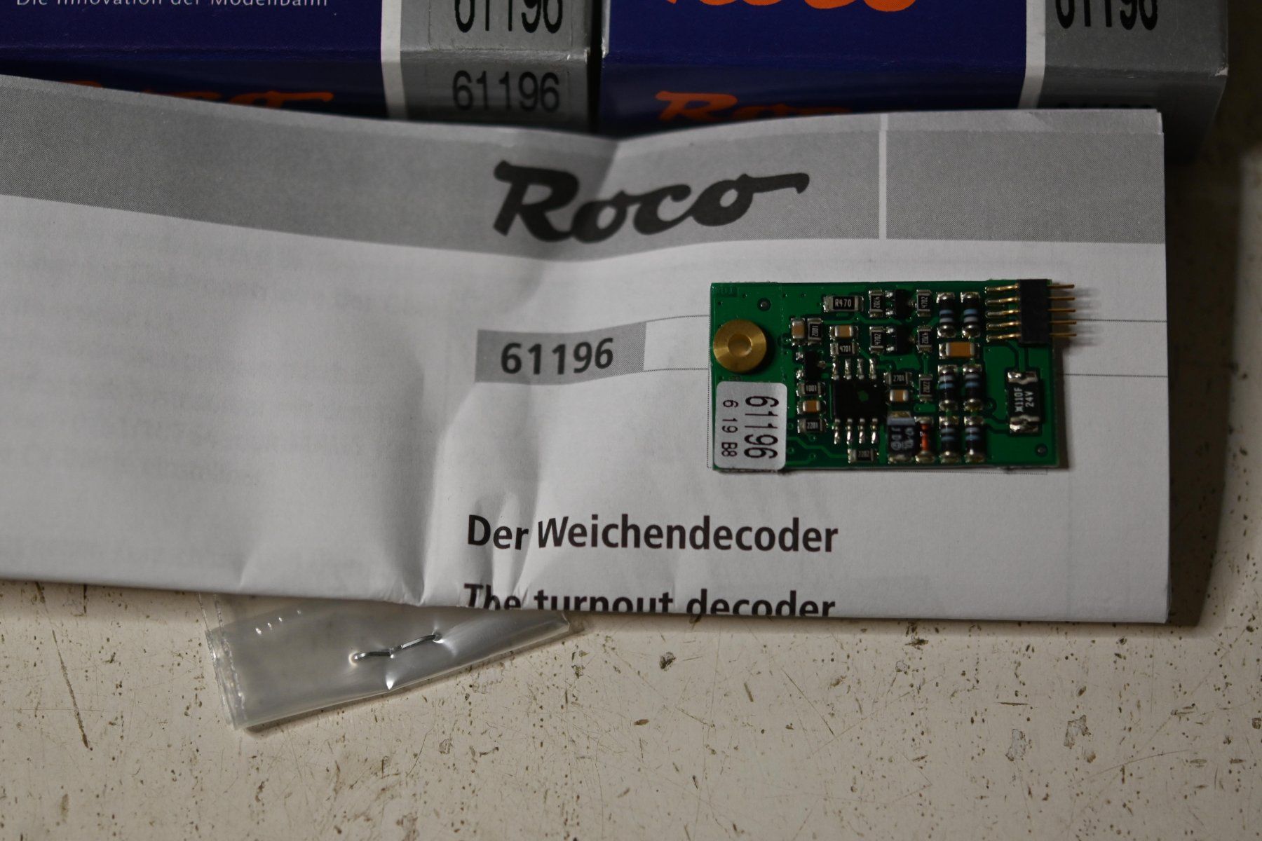 Roco Modelleisenbahnen: Roco 61196 H0 Weichendecoder 4 Stück mit OVP – Neu (gemäss Beschreibung) aus Laupen ZH von Zmoewe 1