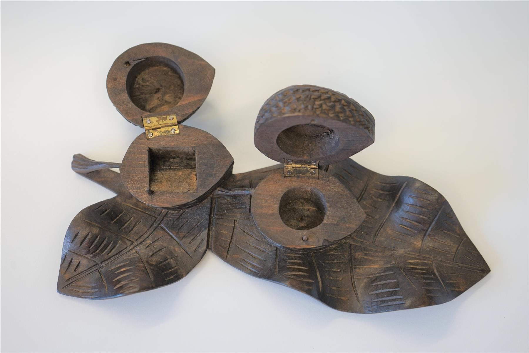 Sculptures & Statues: Federablage Blatt, Brienzer Schnitzerei – Neuf (Voir description) à Brienz BE par P.Edelweiss 3