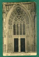 Lausanne, Cathédrale, Le grand portail, ungelaufen, ca. 1910