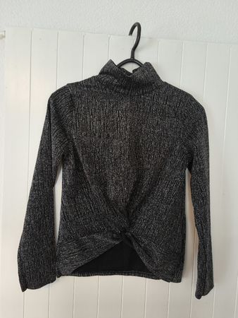 T-Shirt, Grau mit glitter, S