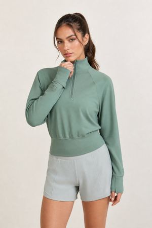 Lululemon It’s Rulu Fleece Half Zip – SZ 4 – neu