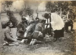 Orig. Photo, 1. Weltkrieg, ca.1915, Segnung der Soldaten