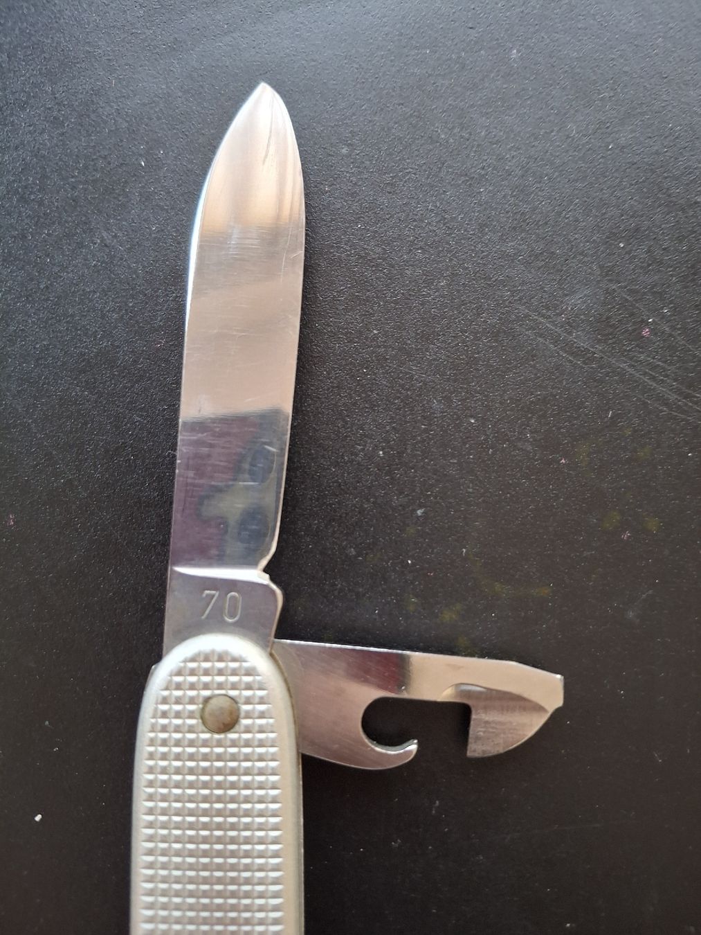 Coltelli tascabile: Schweizer Offiziersmesser Elsener 1970 Silber – Usato da Thierachern venduto da Wemala 1
