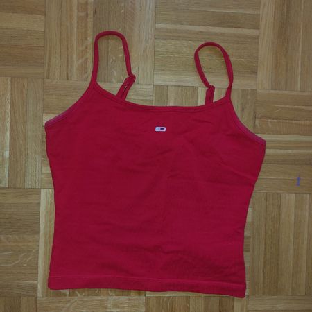Débardeur Tommy Jeans rouge taille XXS bon état