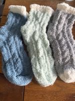 3x Kuschelsocken - flauschig weich-Wohlfühlen- Zeit für Dich