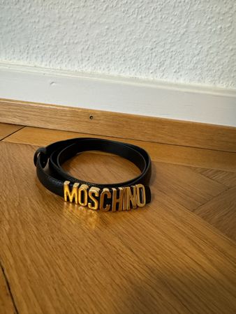 Moschino Ledergürtel in Schwarz - Original