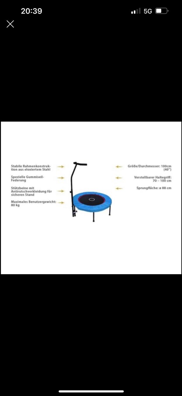 Trampolini: (KOPIE) Trampolin mit DVD – Usato da Bubendorf venduto da sar_8lmg 1
