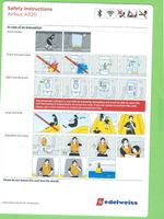 Edelweiss Airbus A320, Safety Card (2024)