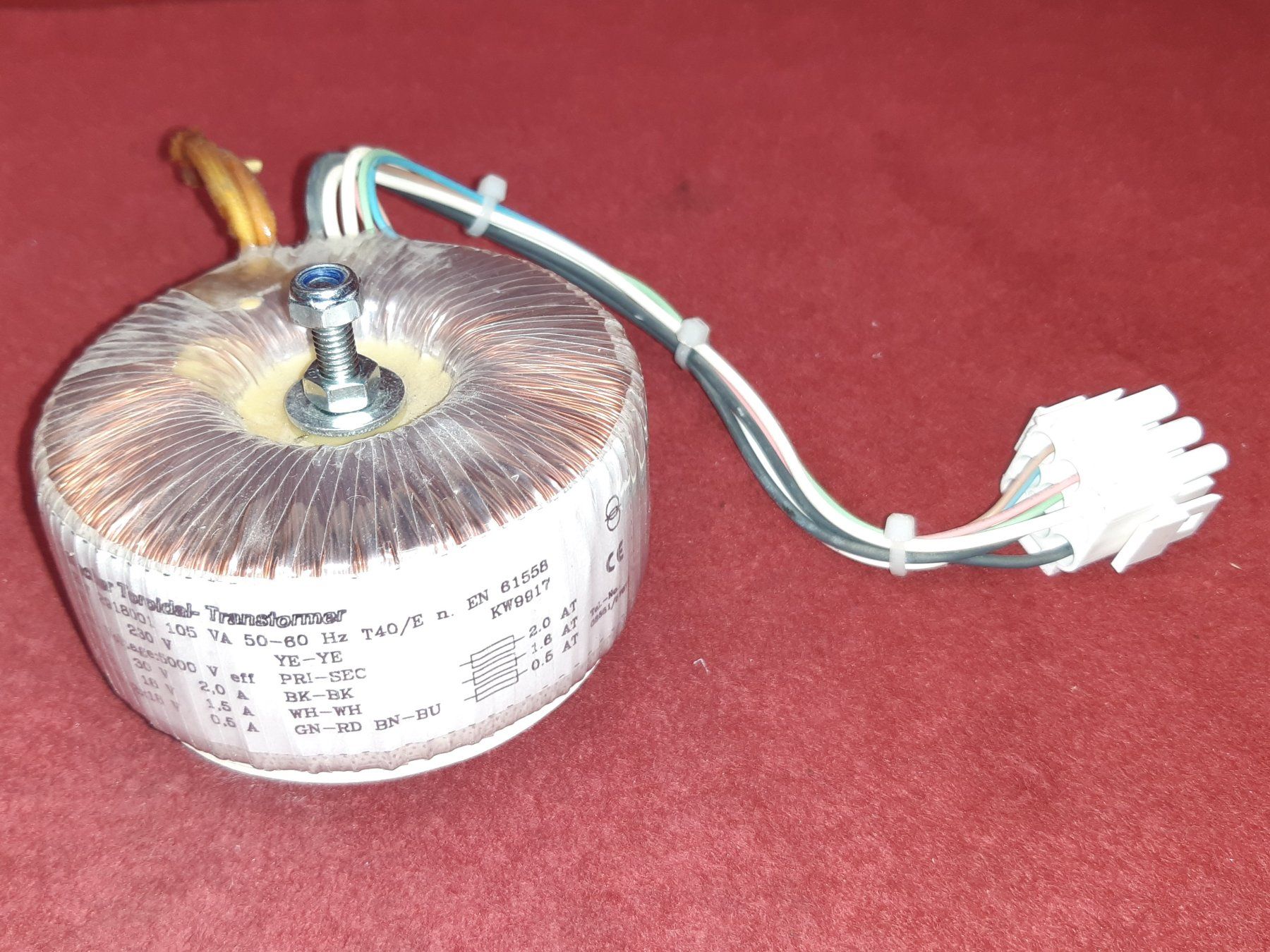 Elektronikbauteile: Ringkerntrafo!! Schöner Ringtransformator! – Gebraucht aus Lohn-Ammannsegg von Molch7