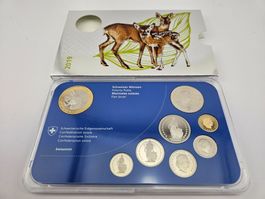 Schweizer Münzsatz Reh 2019 Polierte Platte