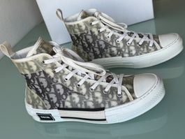 DIOR HOMME B23 Logo Oblique Motiv High Top Sneakers 42
