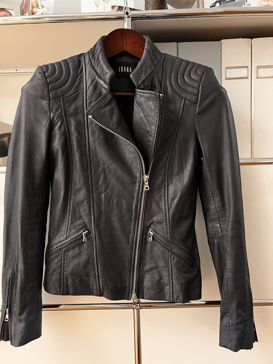 Giacche: Lederjacke IBANA blau Gr. 34 – Nuovo e nell'imballaggio originale da Bachenbülach venduto da Floydp 1