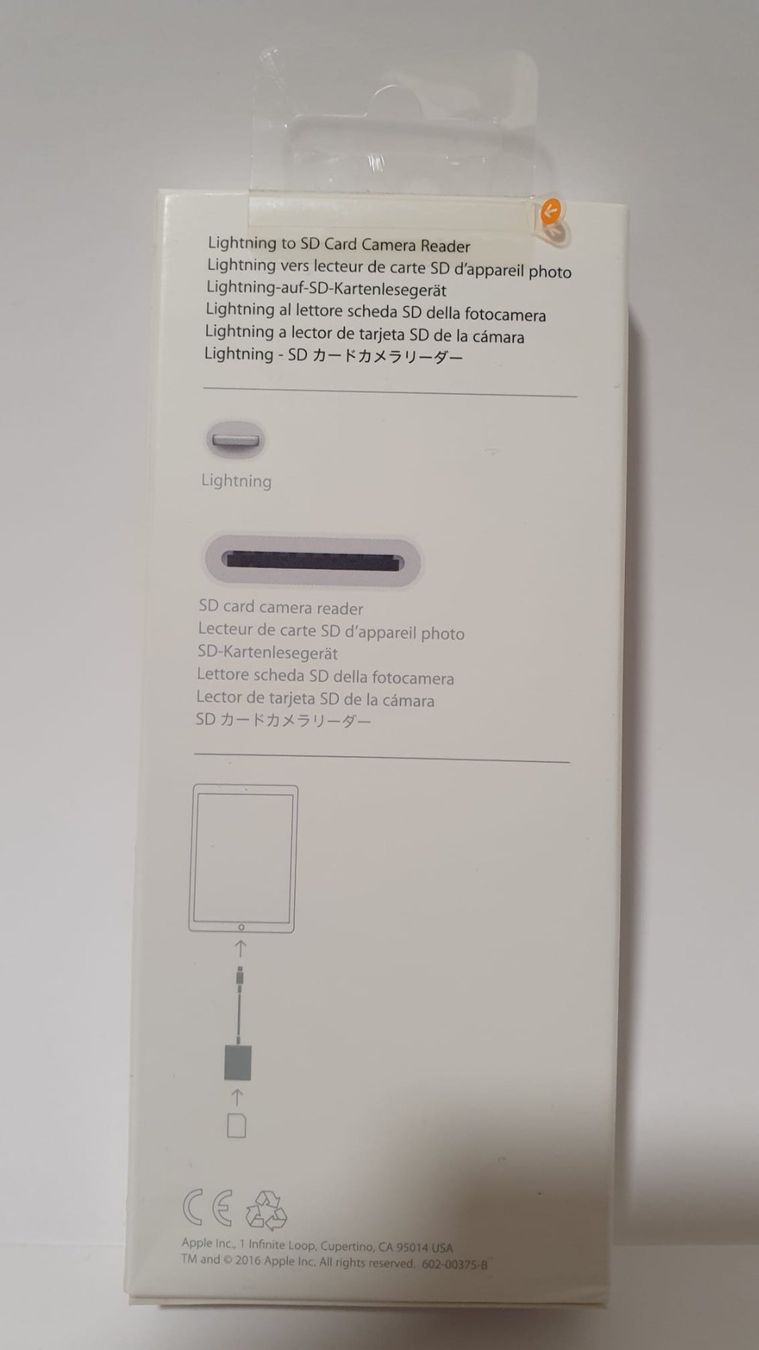 Apple Unità & Adattatore: Apple Lightning auf SD Kartenlesegerät – Nuovo e nell'imballaggio originale da Genève venduto da Pandi_Panda 4