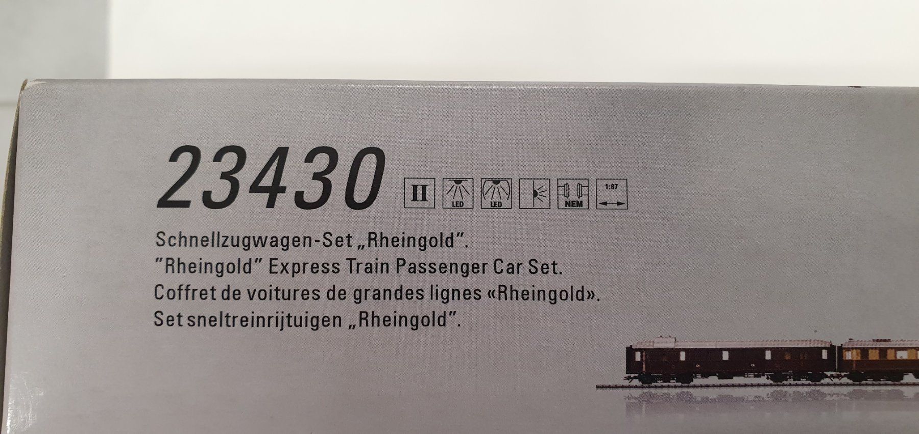 Trix Modellini di ferrovie: TRIX 23430 Set DRG Rheingold Epoche II – Nuovo e nell'imballaggio originale da Würenlos venduto da juruth 1