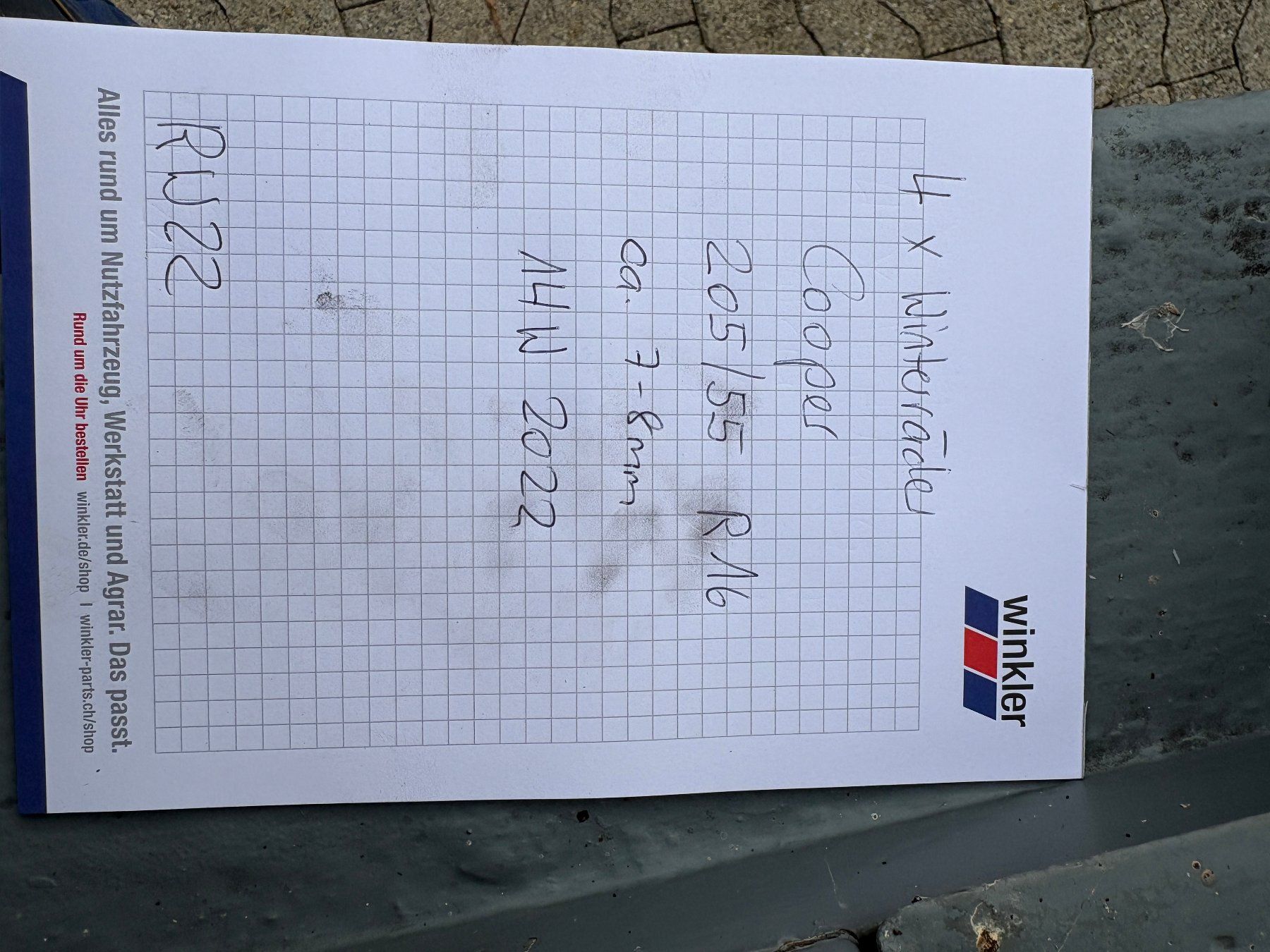 Pneumatici & Ruote complete: Winterräder 205/55 R16 – Usato da Kaltbrunn venduto da Steoli74 1