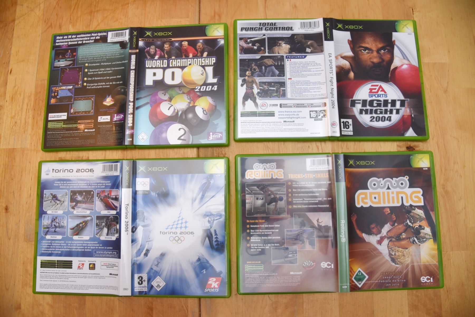 Giochi: Fight Night 2004+Pool 2004+Rolling+Torino 2006 (CIB) – Usato da Frenkendorf venduto da gelbeZinnie 1