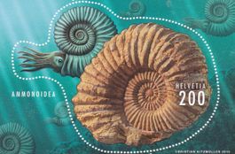 Postfrisch Block Ammonoidea 2015