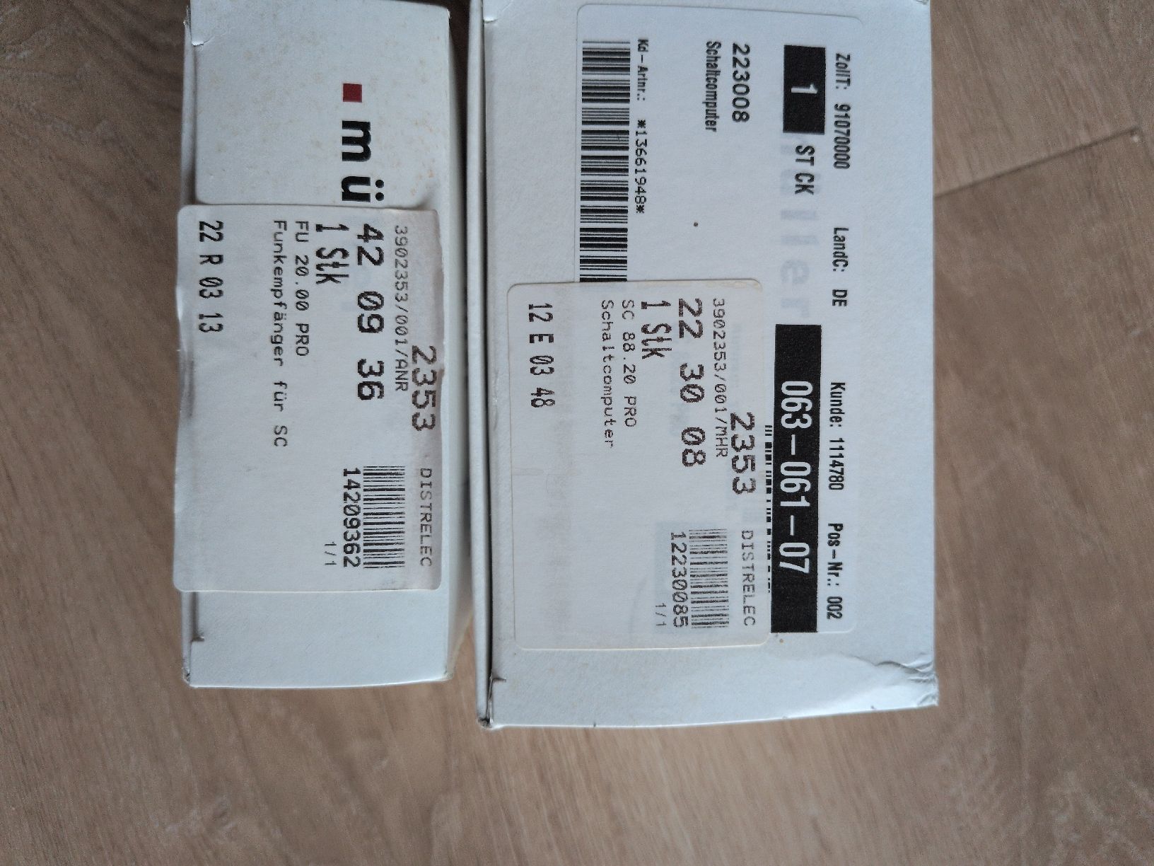 Steuerung: Müller FU 20.00 pro Funkempfänger + SC 88.20 pro Schaltercom – Neu und originalverpackt aus Worblaufen von Ssjaeggi 1