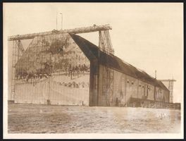 Fotografie 1. WK, Luftschiffhalle zum Sc