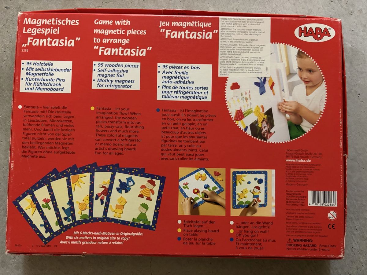 Haba Giochi: Fantasia magnetisches Legespiel – Usato da Zürich venduto da Stingosaurus 1