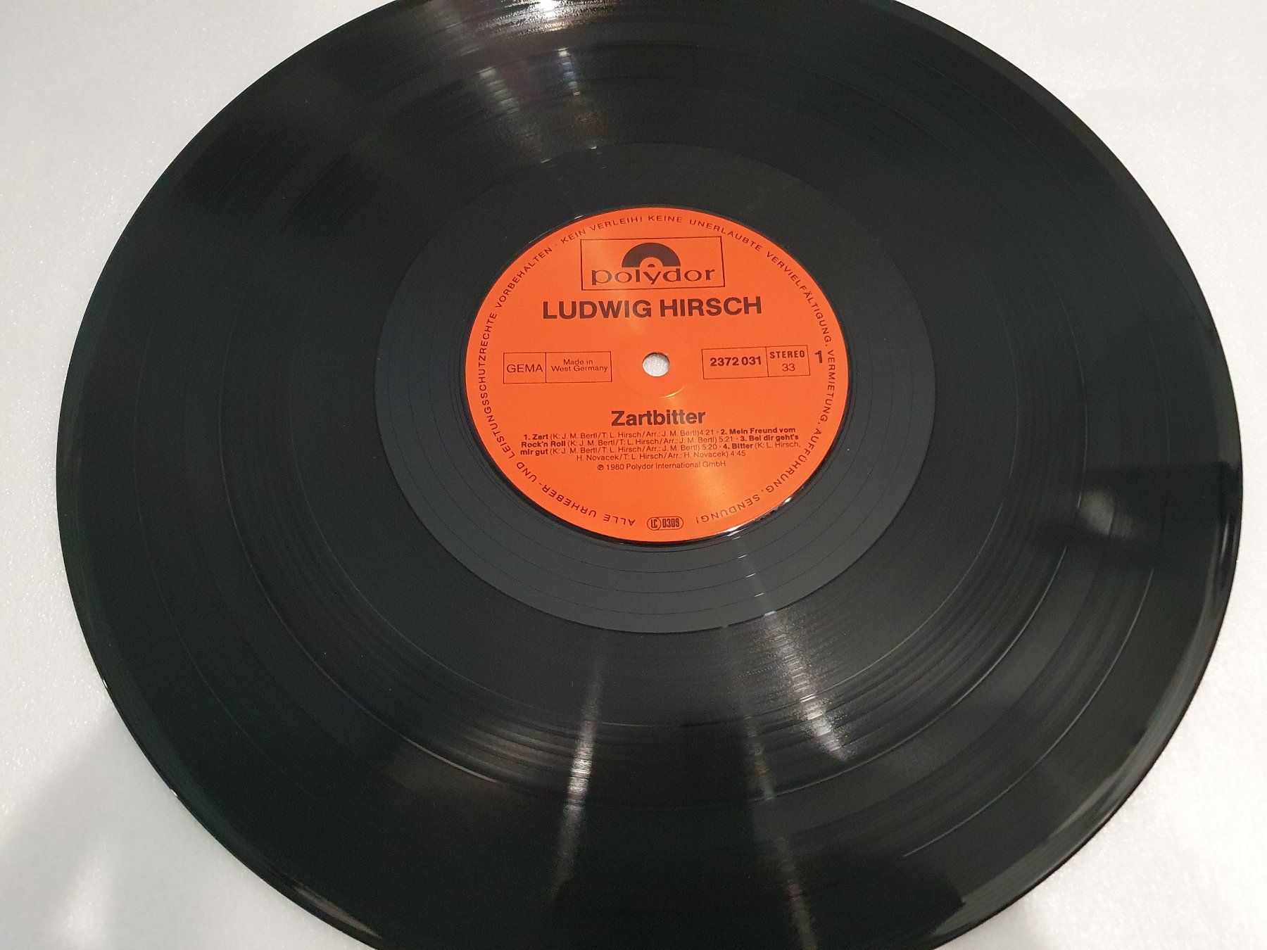 Schallplatten: Ludwig Hirsch – Zartbitter – Gebraucht aus Uster von Vinyl-Leidenschaft 4