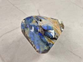 Opale Boulder naturelle 133g – belles couleurs bleu/vert