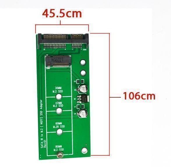 Dischi rigidi: M.2 NGFF SSD zu SATA-Festplatte Konverte – Nuovo e nell'imballaggio originale da Unterägeri venduto da RmOnline 1