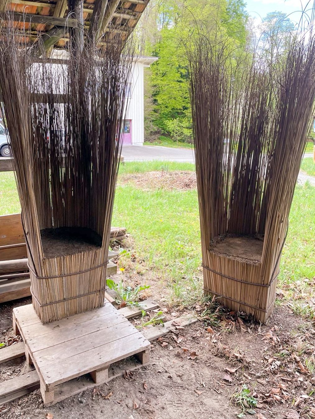 Poltrone: 2x (Garten)sessel mit Sichtschutz Boho Lounge – Usato da Winterthur venduto da Ael_