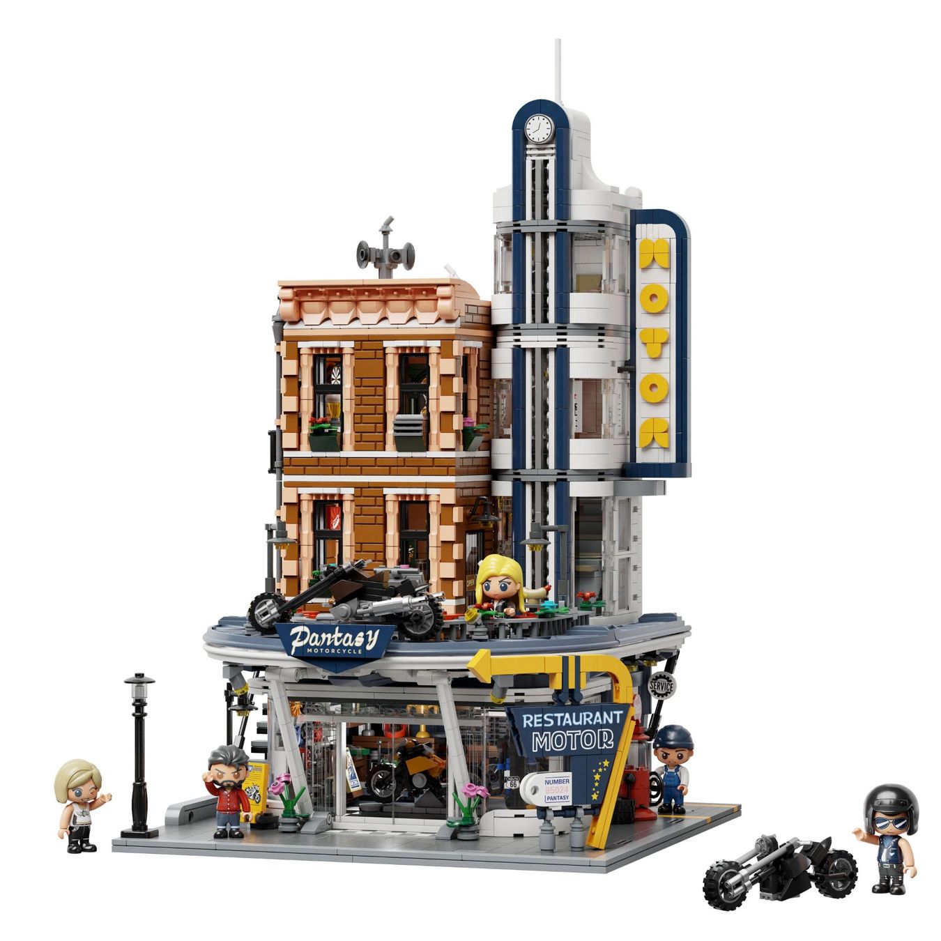 Lego Kit di costruzioni: Pantasy Original Jeu de construction Motorcycle Restaurant – Nuovo e nell'imballaggio originale da St-Imier venduto da ATTAKSHOP