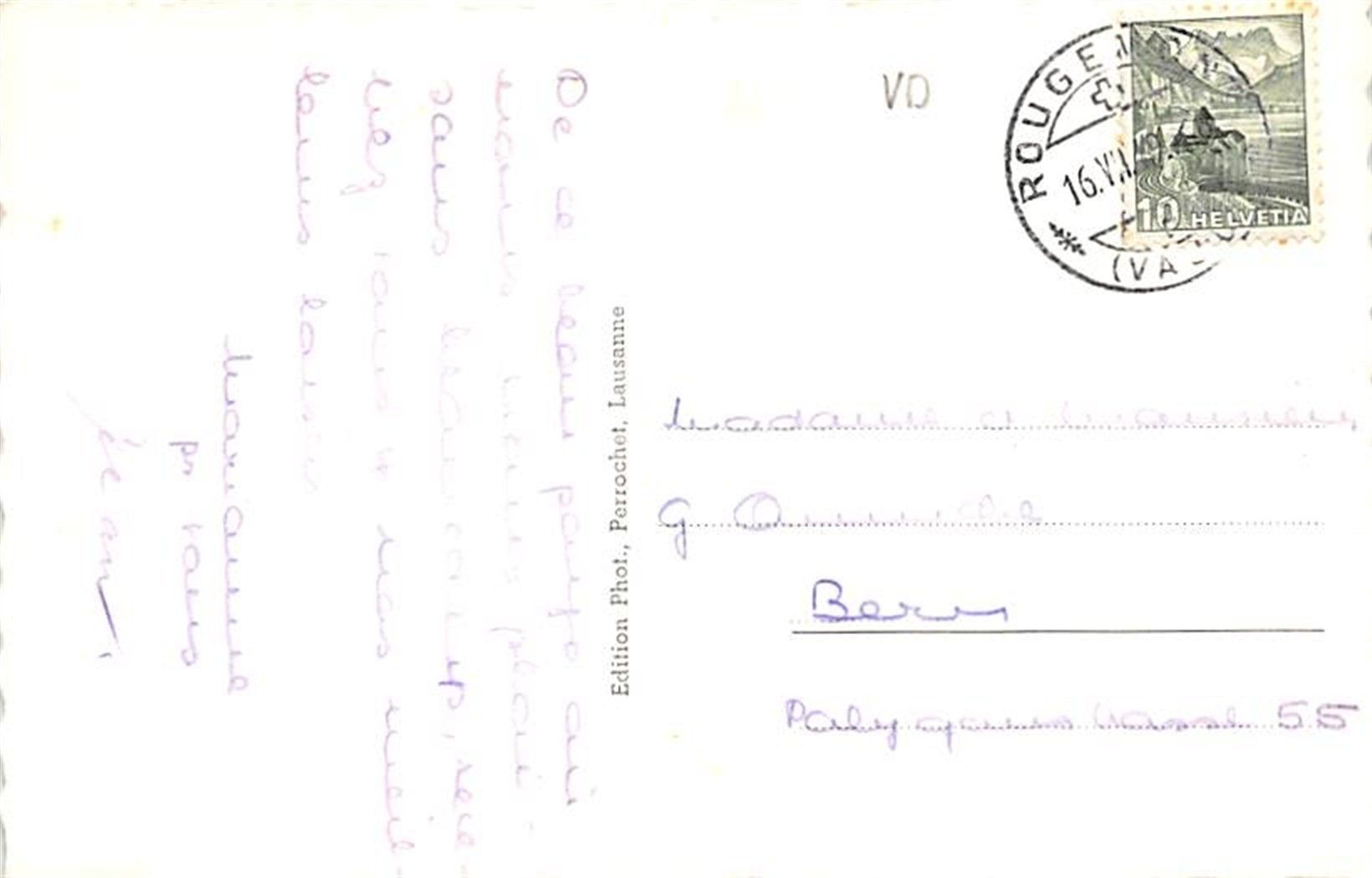 Ansichtskarten: Rougemont – Gebraucht aus Ottikon b.Kemptth. von Neptun1974 1