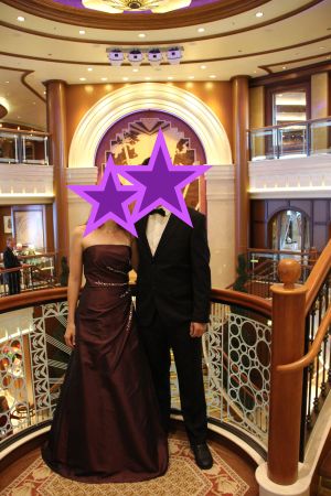 Abendkleid / Ballkleid Bordeaux Gr. 36